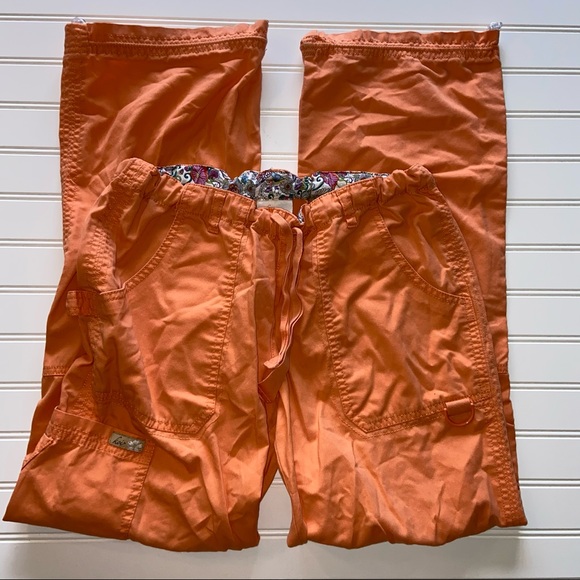 koi Pants - Koi 701 Lindsey Scrub Pants Orange